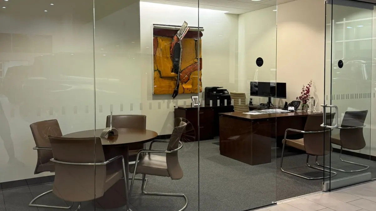 Meeting room at a client's office served by Empire